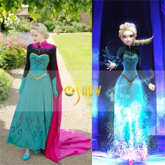 Frozen Elsa 3D Print Casual Cosplay Princess Dressing Dress