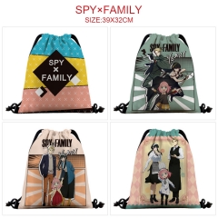 6 Styles SPY×FAMILY 3D Digital Print Anime Drawstring Bags