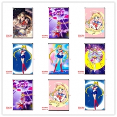 6 Styles Pretty Soldier Sailor Moon Cosplay Cartoon Wall Scrolls Anime Wallscrolls (60*90cm)