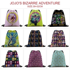 10 Styles JoJo's Bizarre Adventure 3D Digital Print Anime Drawstring Bags