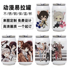 3 Styles Bungo Stray Dogs Cartoon Pop Cans Printing Character Anime Cups 350ML