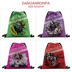 6 Styles Danganronpa: Trigger Happy Havoc 3D Digital Print Anime Drawstring Bags