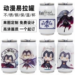 7 Styles Fate Grand Order Cartoon Pop Cans Printing Character Anime Cups 350ML