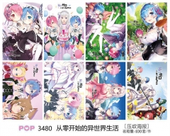 Re:Life in a Different World from Zero/Re: Zero Anime Posters Set （8pcs a set)