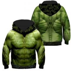 The Hulk Cosplay 3D Printed for Kids Anime Hooded Hoodie