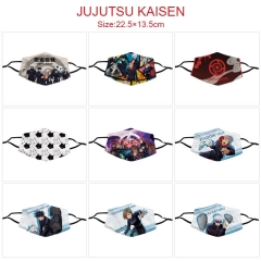 9 Styles Jujutsu Kaisen Cartoon Color Printing Anime Mask