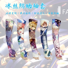 34 Styles Fate/Stay Night Sun UV Protection Hand Protector Cover Arm Sleeves Ice Silk Sunscreen Sleeves