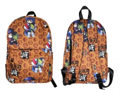6 Styles Demon Slayer: Kimetsu no Yaiba PU Purse Zipper Anime Schoolbag Backpack Bag