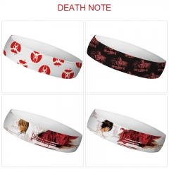 4 Styles Death Note Cartoon Color Printing Sweatband Anime Headband