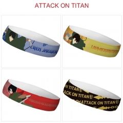 7 Styles Attack on Titan/Shingeki No Kyojin Cartoon Color Printing Sweatband Anime Headband