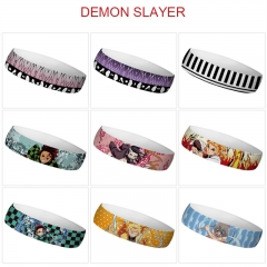 21 Styles Demon Slayer: Kimetsu no Yaiba Cartoon Color Printing Sweatband Anime Headband