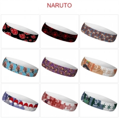 10 Styles Naruto Cartoon Color Printing Sweatband Anime Headband
