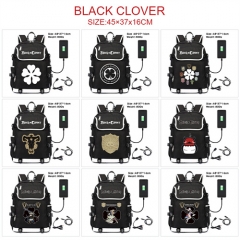 10 Styles Black Clover Canvas Shoulder Anime Backpack Bag