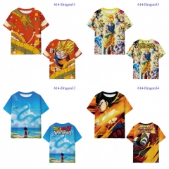 6 Styles Dragon Ball Z Microfiber Material Cartoon Anime T-shirt