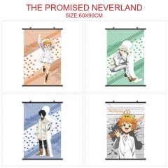 6 Styles The Promised Neverland Cartoon Wallscrolls Waterproof Anime Wall Scroll（60*90CM）
