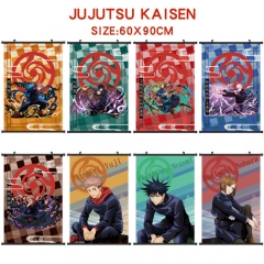 8 Styles Jujutsu Kaisen Cartoon Wallscrolls Waterproof Anime Wall Scroll（60*90CM）