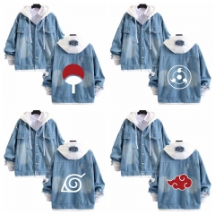 9 Styles Naruto Cosplay Denim Jacket Anime Costume