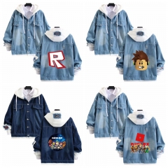 5 Styles Roblox Cosplay Denim Jacket Anime Costume
