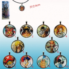 10 Styles One Piece Cosplay Pendant Cosplay Cartoon Character Anime Alloy Necklace