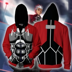 Fate Stay Night Cosplay For Adult 3D Print Hooded Anime Hoodie