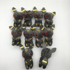 10pcs/set 12cm Pokemon Pikachu Eevee Anime Plush Toy Pendant