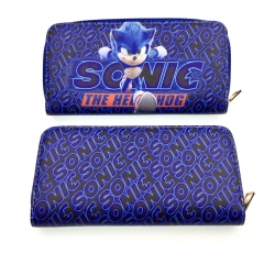 2 Styles Sonic the Hedgehog Japanese Styles PU Purse Zipper Anime Long Wallet