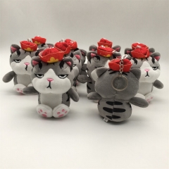 10pcs/set 10cm Grumpy Cat Anime Plush Toy Pendant