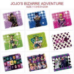 10 Styles JoJo's Bizarre Adventure Cosplay Cartoon Character Anime Pu Short Wallet Purse