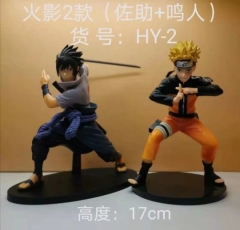 2 Styles 20th Anniversary Naruto Uchiha Sasuke+Uzumaki PVC Anime Figure