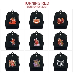 9 Styles Turning Red Anime Cartoon Canvas Backpack Students Bag