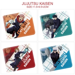 6 Styles Jujutsu Kaisen Cosplay Cartoon Character Anime Pu Short Wallet Purse