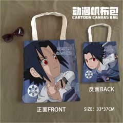 Naruto Uchiha Sasuke Cartoon Character Pattern Anime Tote Bags