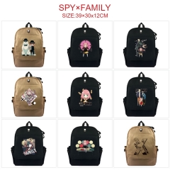 9 Styles SPY×FAMILY Anime Cartoon Canvas Backpack Students Bag