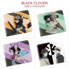 7 Styles Black Cover Cosplay Cartoon Character Anime Pu Short Wallet Purse