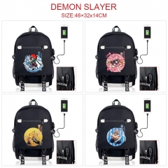 7 Styles Demon Slayer: Kimetsu no Yaiba Canvas Students Backpack Anime Bag