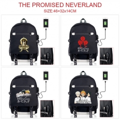 8 Styles The Promised Neverland Canvas Students Backpack Anime Bag