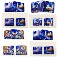 3 Styles Sonic the Hedgehog PU Purse Anime Short Wallet