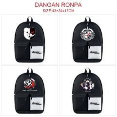 7 Styles Danganronpa: Trigger Happy Havoc Nylon Waterproof Black Anime Backpack Bag