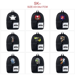 11 Styles SK∞/SK8 the Infinity Nylon Waterproof Black Anime Backpack Bag
