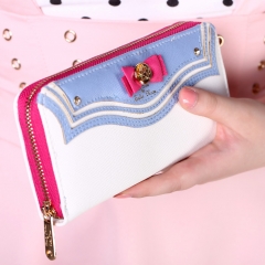 7 Colors Pretty Soldier Sailor Moon Cartoon Coin Purse High Capacity PU Leather Anime Wallet