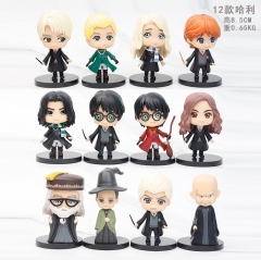8.5CM 12PCS/SET Harry Potter Cartoon Character Anime PVC Figures Toy