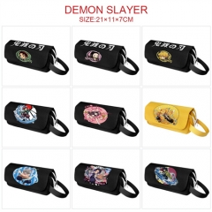 14 Styles Demon Slayer: Kimetsu no Yaiba Cartoon Pen Bag Anime Pencil Bag For Student