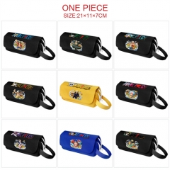 9 Styles One Piece Cartoon Pen Bag Anime Pencil Bag For Student