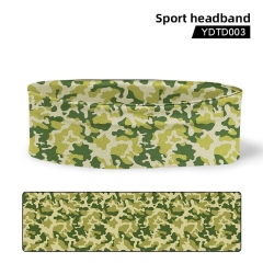 Camouflage Cosplay Color Printing Anime Sport Headband Hair Band