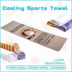 One Piece Cosplay Color Printing Anime Cooling Sports Towel