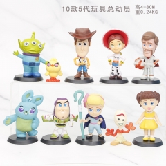 4-8CM 10PCS/SET 5th Generation Toy Story Cartoon Character Anime PVC Figures Toy
