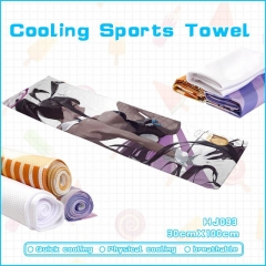 3 Styles Blue Archive Cosplay Color Printing Anime Cooling Sports Towel