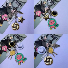 5 Styles SPY×FAMILY Cartoon Anime Alloy Steel Keychain