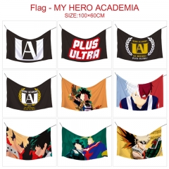 12 Styles My Hero Academia/Boku no Hero Academia Hot Sale Fancy Flag Anime Decoration Flag （No Flagpole）