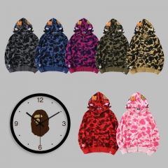 7 Styles Bape Shark Camouflage Clothes Anime Hooded Hoodie